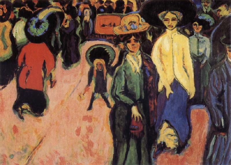 Ernst Ludwig Kirchner The Street oil painting picture